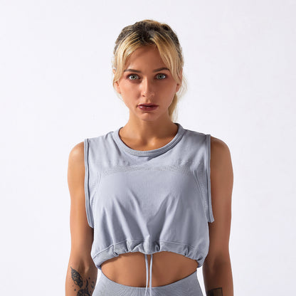 Seamless Yoga Outfit - Women's Sleeveless Top