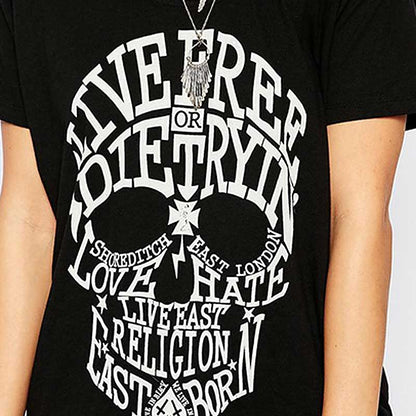 Women's Skull Short Sleeve T-Shirt