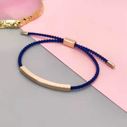 Adjustable Titanium Steel Hollow Elbow Braid Bracelet