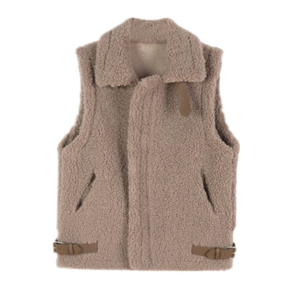 2020 Autumn Winter Women's Fleece Vest Jacket