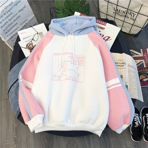 Plus Velvet Thick Hoodie for Women - Casual Autumn Top