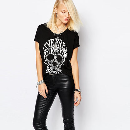 Women's Skull Short Sleeve T-Shirt