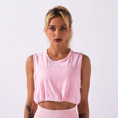 Seamless Yoga Outfit - Women's Sleeveless Top