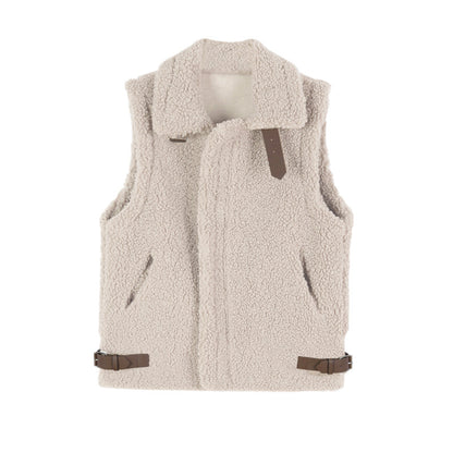 2020 Autumn Winter Women's Fleece Vest Jacket